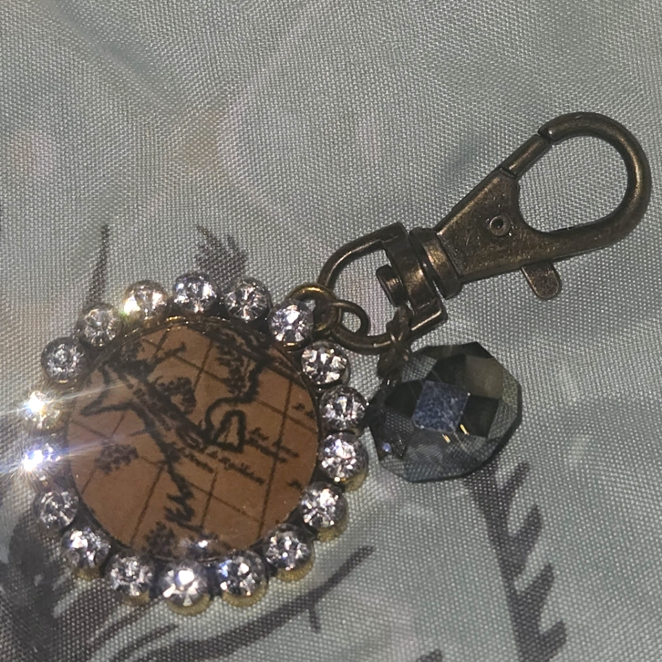 World Map Keychain
